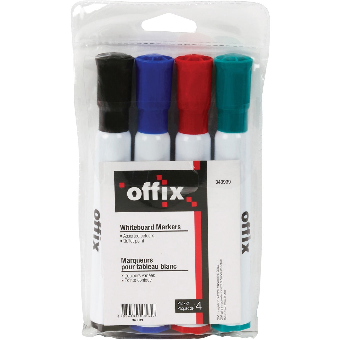 Offix Dry Erase Marker 4pk