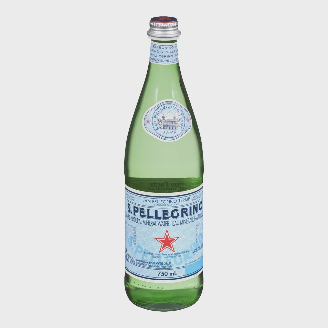 San Pellegrino Carbonated Mineral Water 750 ml