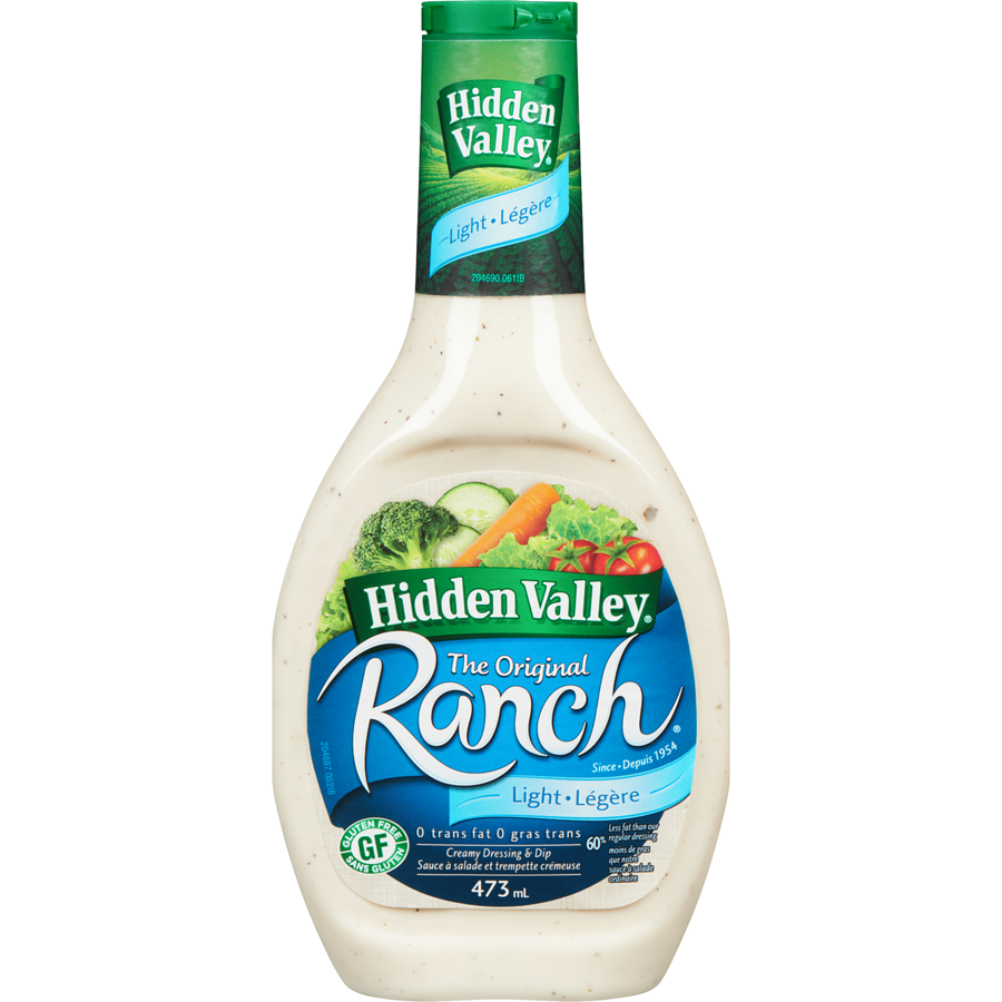 Hidden Valley Light Ranch Dressing, 473 ml