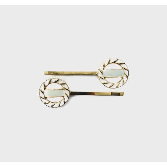 Vivente Blenheim Clips, White HC868