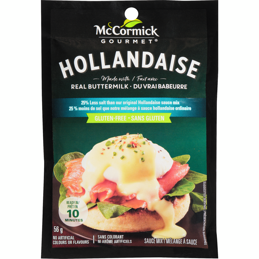 McCormick Hollandaise Low Sodium Gluten Free Sauce Mix, 56 g