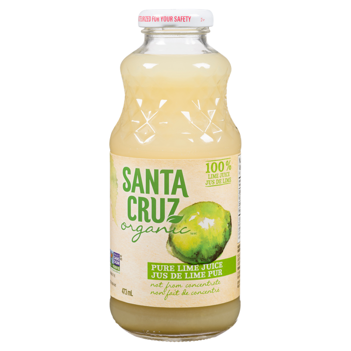 Santa Cruz Organic 100% Lime Juice, 473 ml