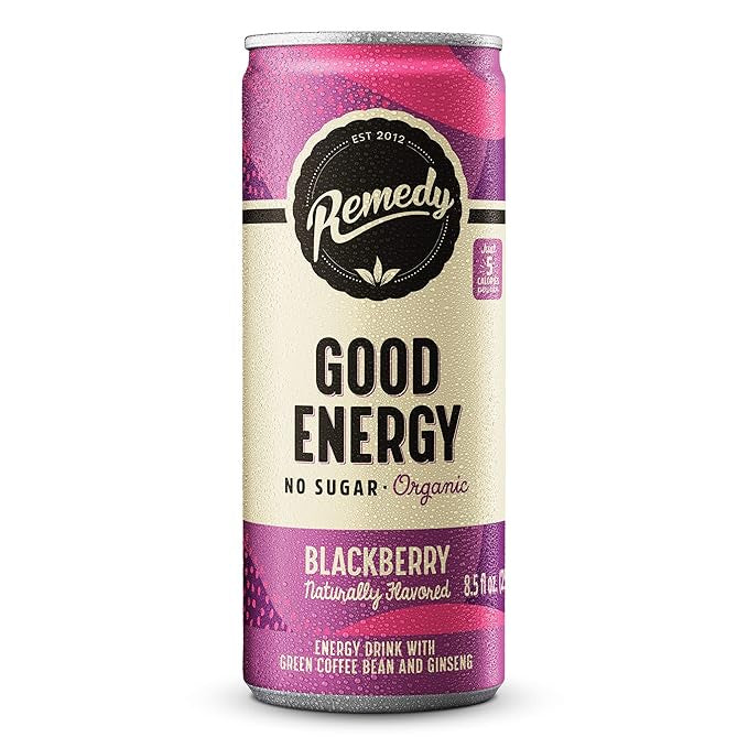 NEW Remedy Kombucha Blackberry Energy, 4 x 330ml