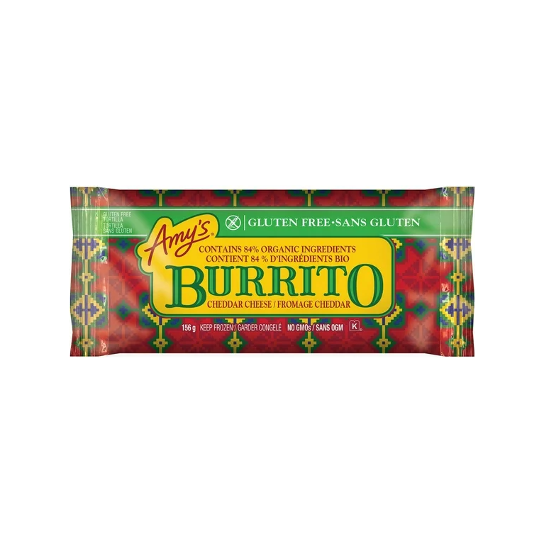 Amy's Kitchen Gluten Free Bean & Cheese Burrito, 156g