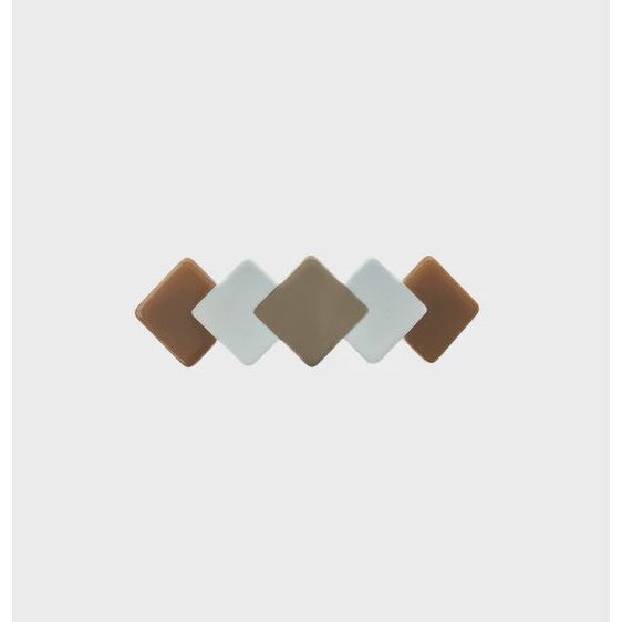 Vivente Edbrook Barrette Clip Rust White Beige  BC148