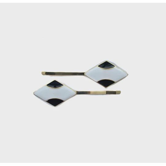 Vivente Beaufort Clips, Black/White HC891