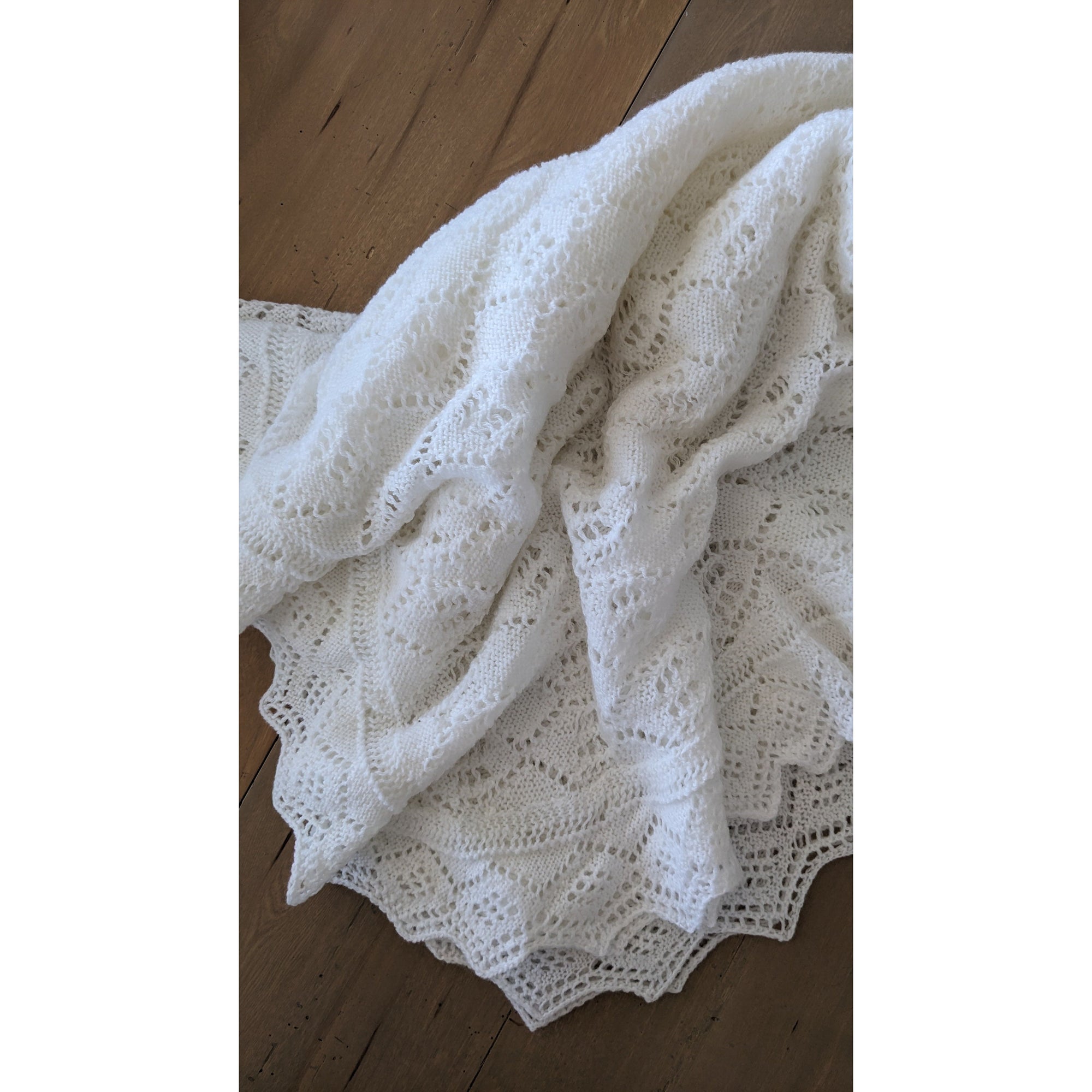 Vintage White Shawl