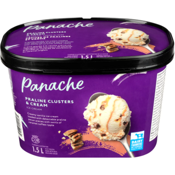 New Panache Praline Clusters & Cream Ice Cream 1.5 L