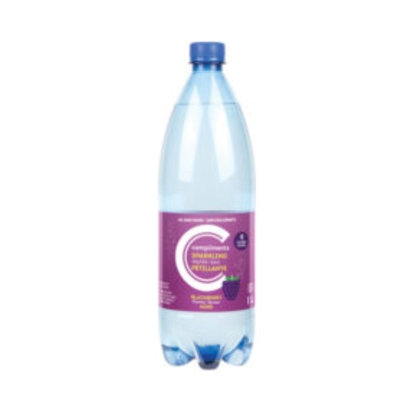 Compliments Blackberry Sparkling Water, 1 L