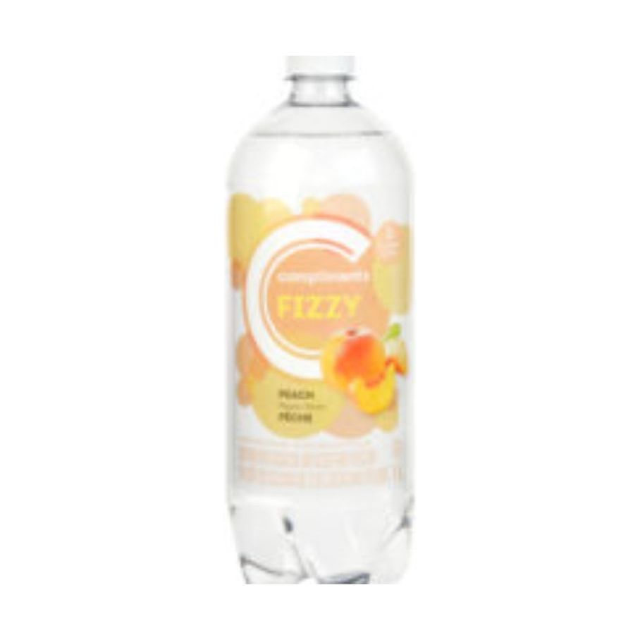 Compliments Fizzy Peach Sparkling Beverage, 1 L