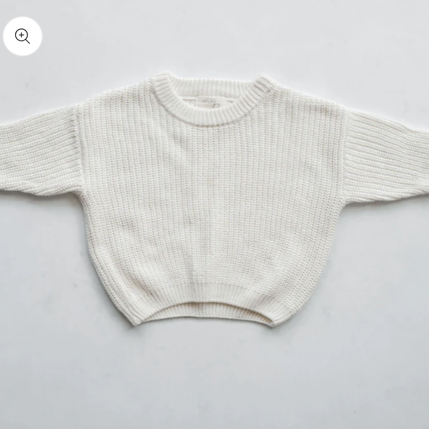 Toddler Sweater,  White, 3mo