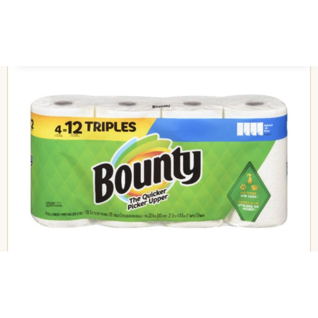 Bounty Paper Towel 2 ply, 135 sheets, 4 rolls