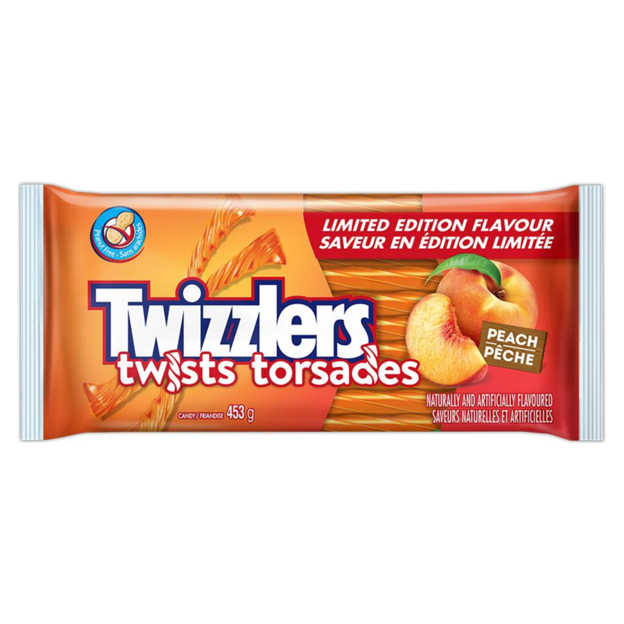 Twizzlers Candy Peach Twist, 453G