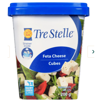 Tre Stelle Feta Cubes Danish Cheese 200 g