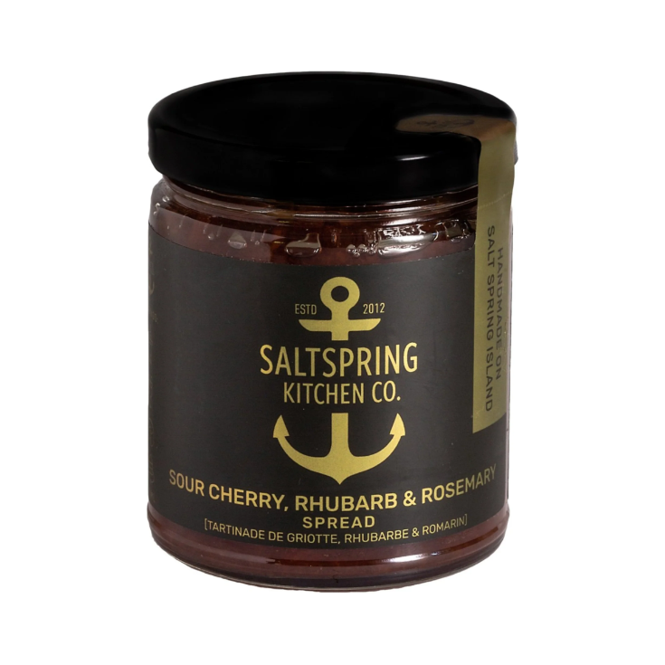 Salt Spring Kitchen Co. Sour Cherry, Rhubarb & Rosemary Spread, 270 ml