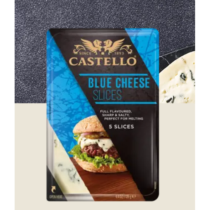 Castello Burger Blue Sliced Cheese 150 g