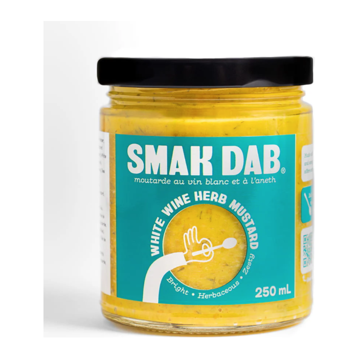 Smak Dab White Wine Herb Mustard, 250 ml