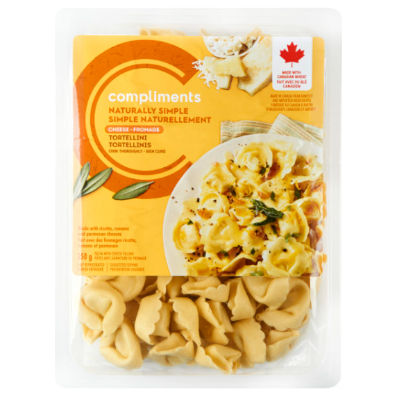 Compliments Naturally Simple Cheese Tortellini Pasta 350 g