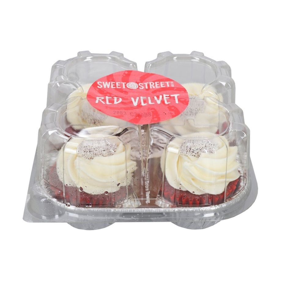 Sweet Street Red Velvet Cupcake, Iced 4 pack