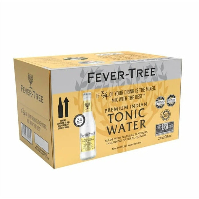 CASE LOT Fever Tree Tonic Water, 24x200ml