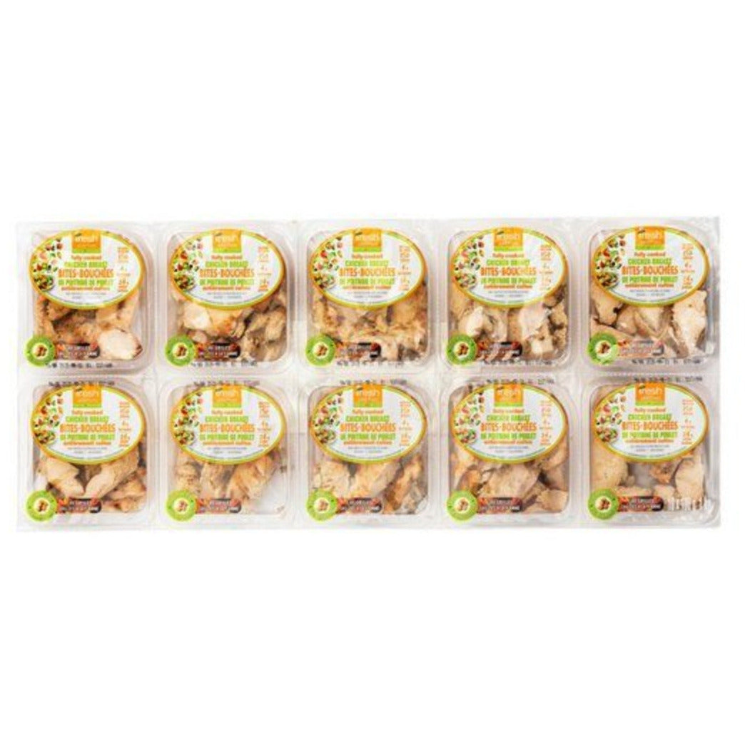 CASE LOT Fresh Additions Fully Cooked Chicken Breast Bites 10x100g