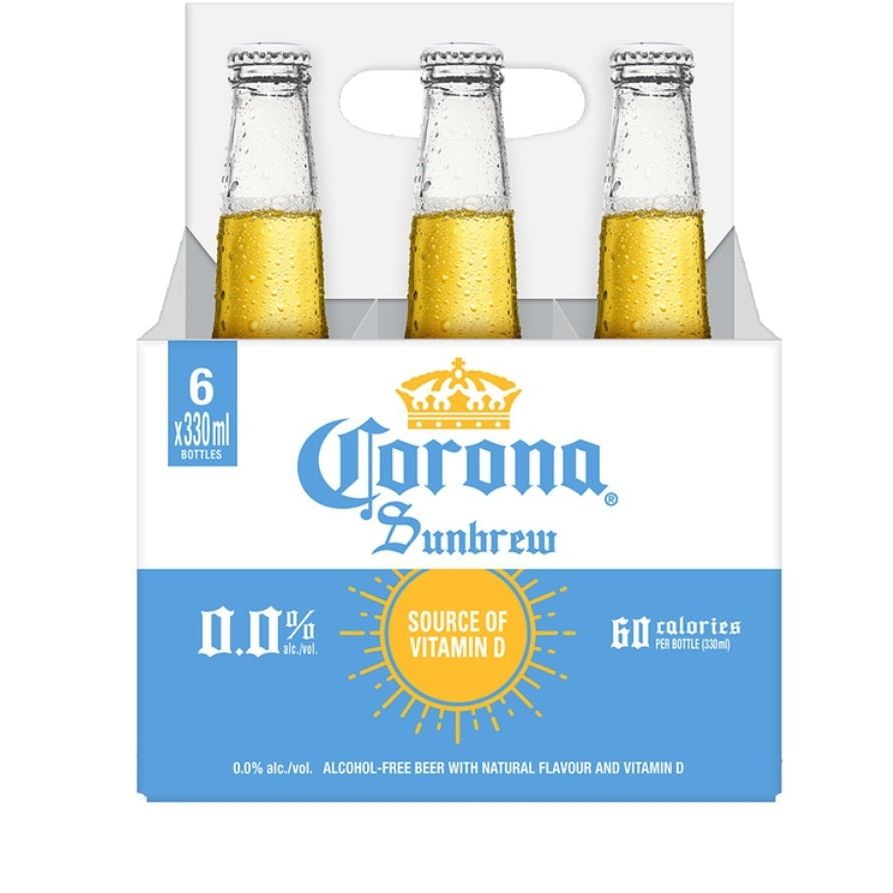 Corona Sunbrew 0% Bottled Beer, 6 x 330 ml