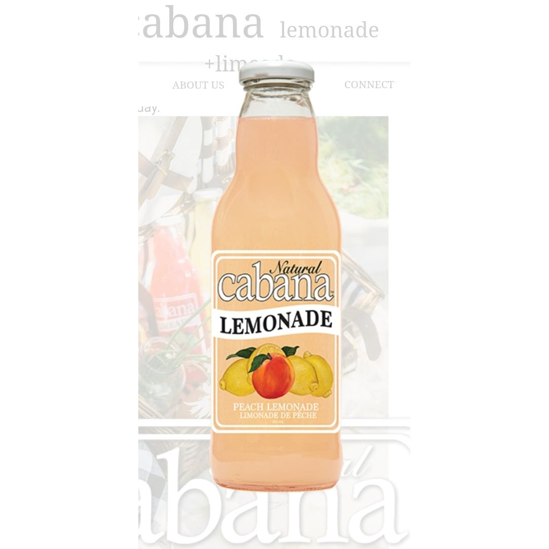 Cabana Natural Peach Lemonade, 591ml