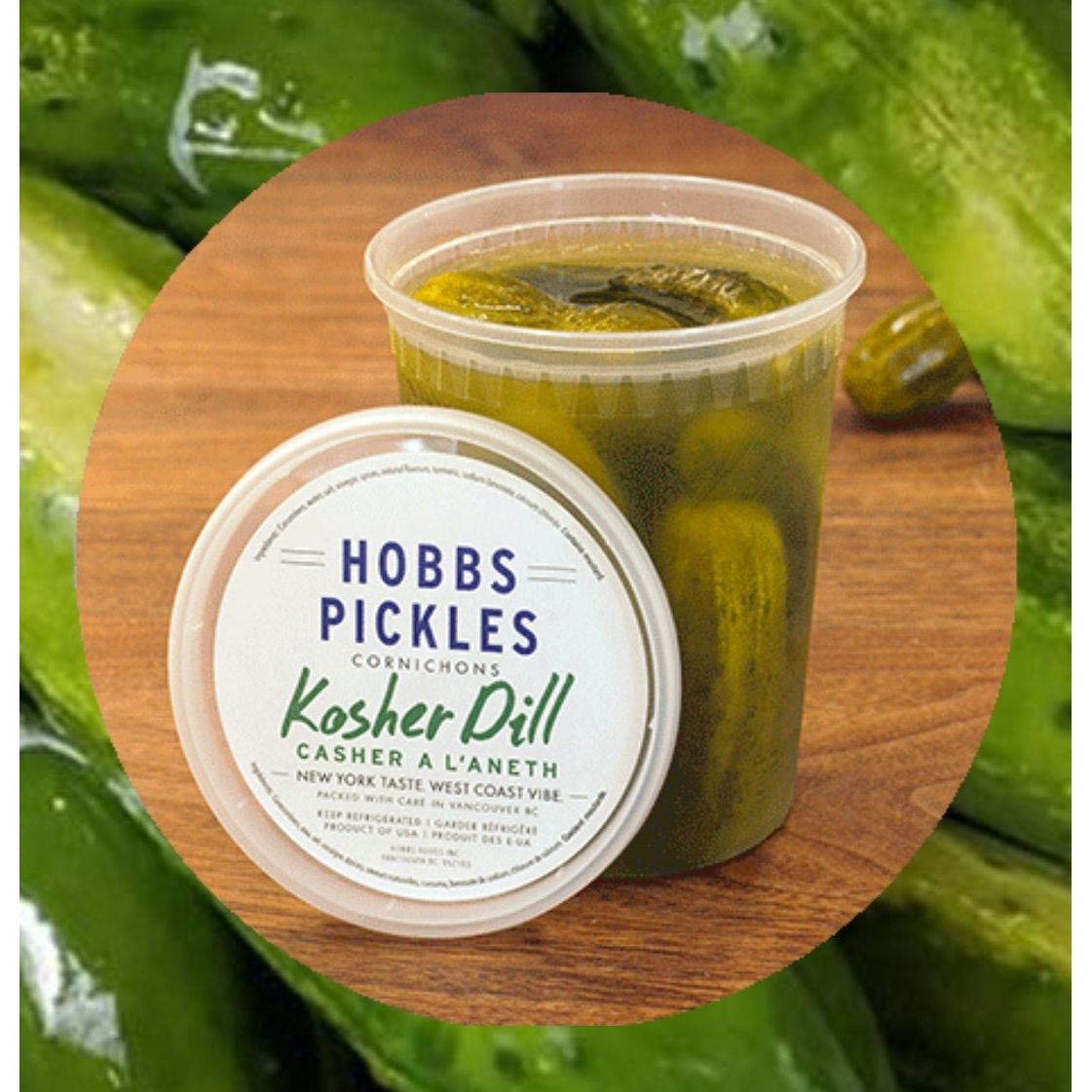 Hobbs Kosher Dill Pickles 1L