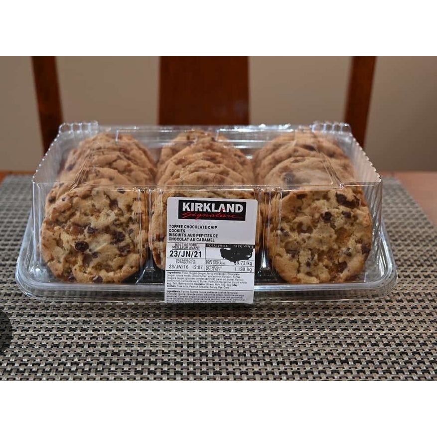 CASE LOT Kirkland Cookie Pack, Toffee Chocolate Chunk, 36pk