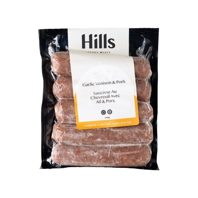 Hills Garlic Venison & Pork Sausage