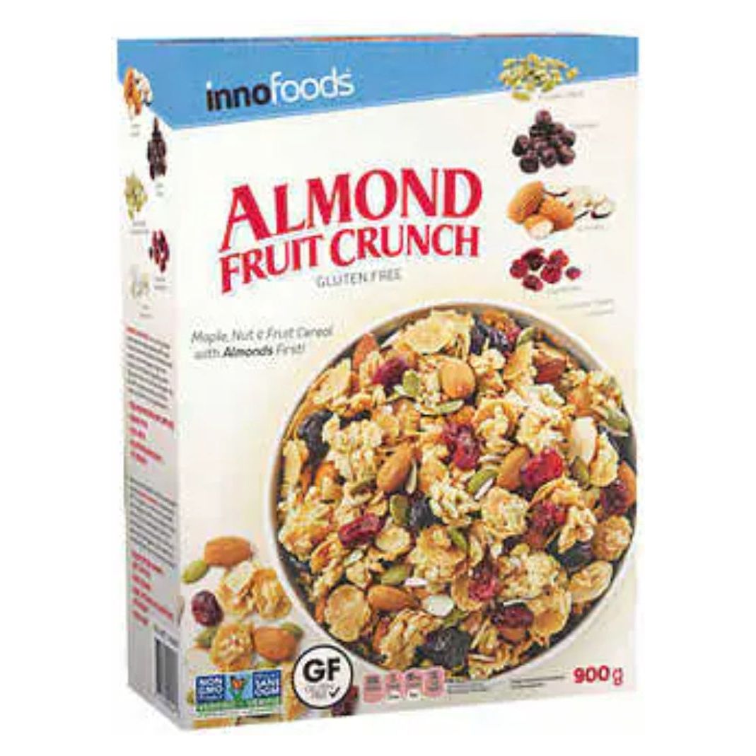 NEW! CASE LOT Inno Foods Almond Fruit Crunch, 900g