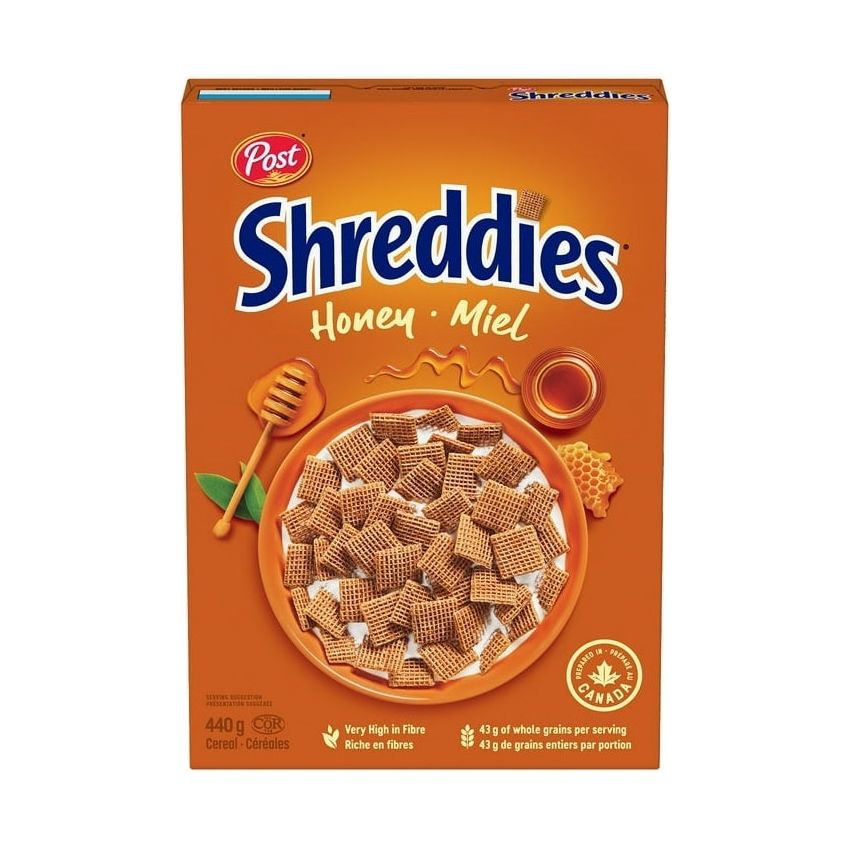 Post Shreddies Cereal,  Honey, 440g