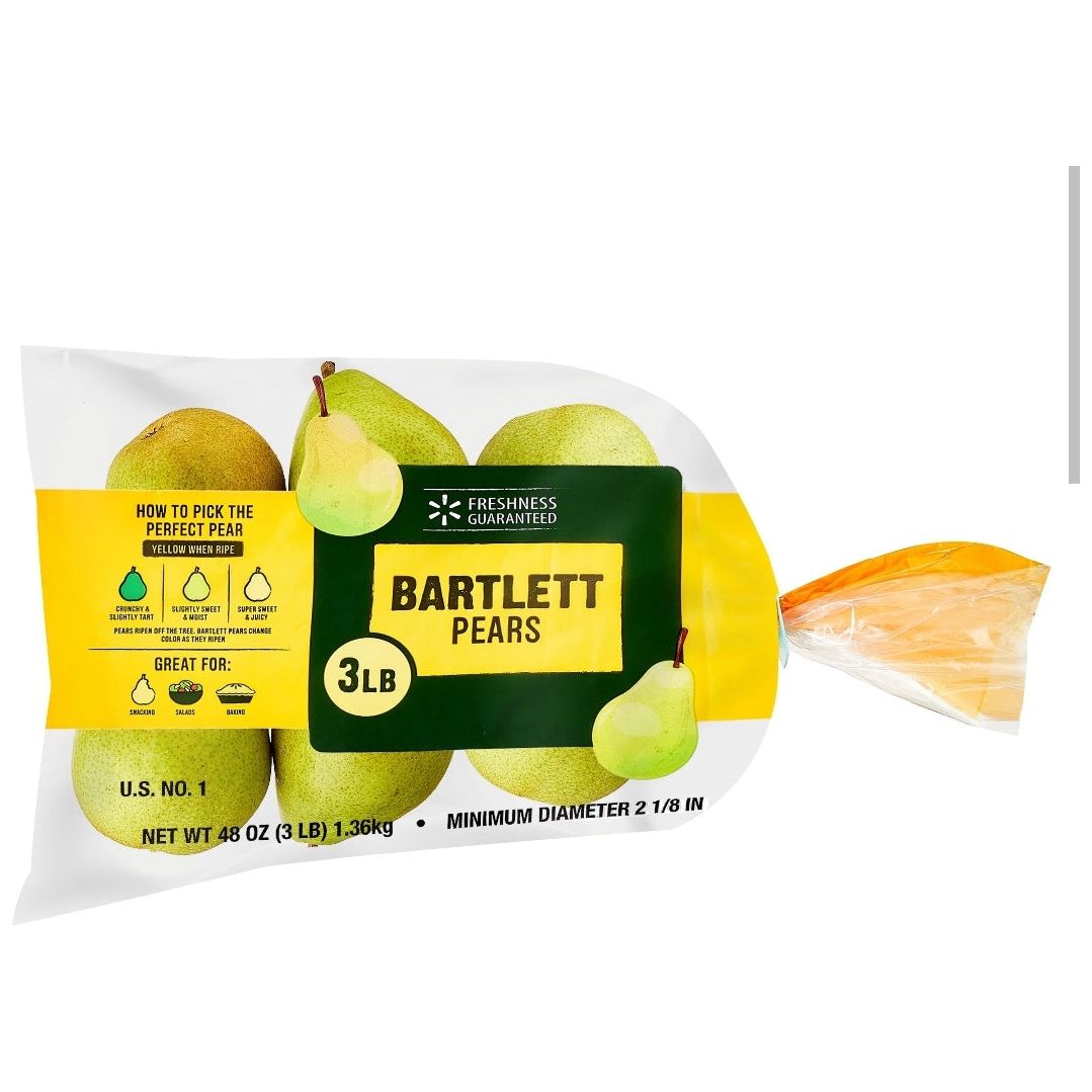 Bartlett Pears 3lb Bag