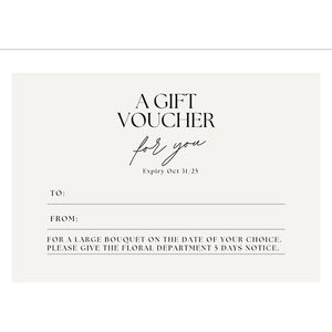 Bouquet Voucher