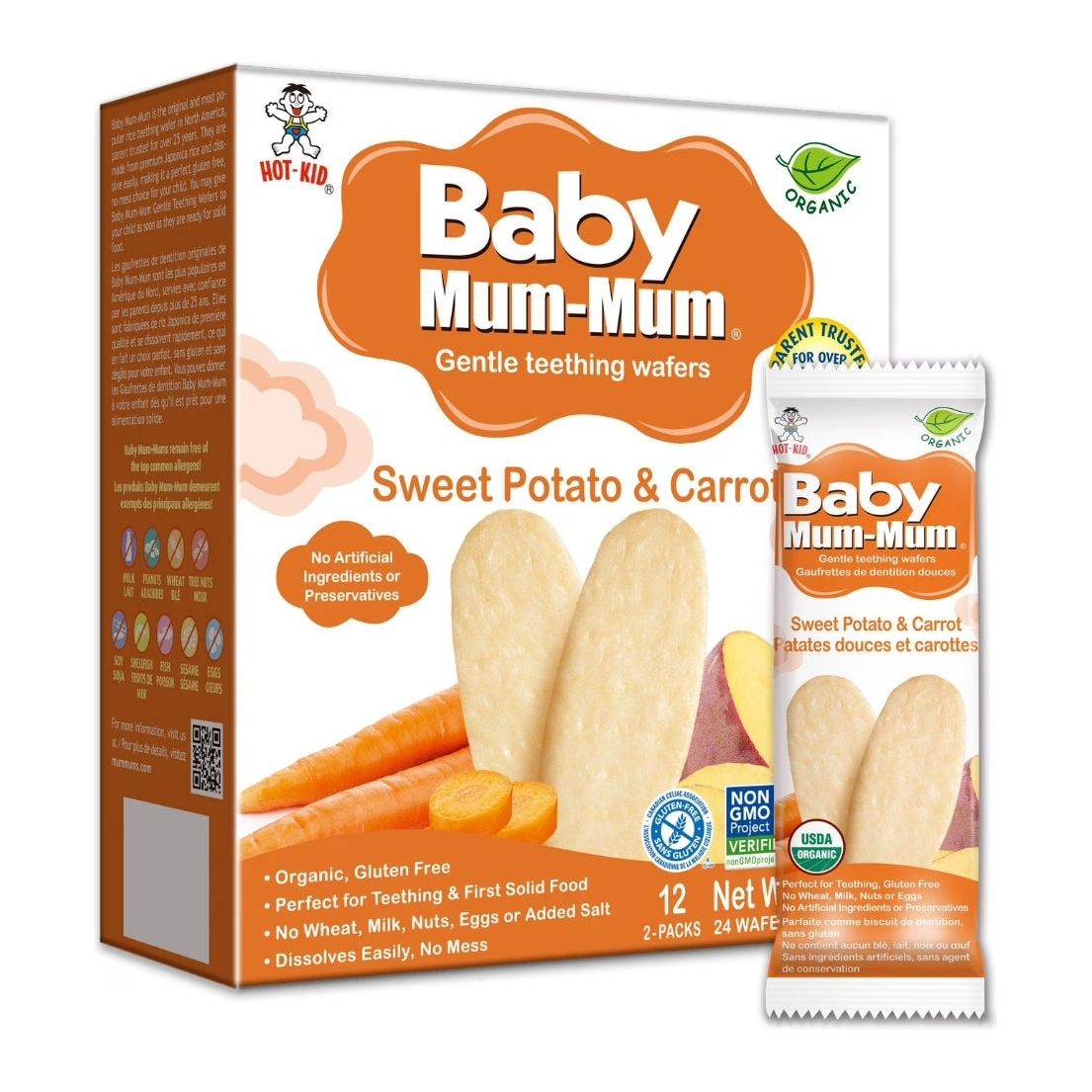 Baby Mum-Mum Sweet Potato & Carrot Baby Snacks