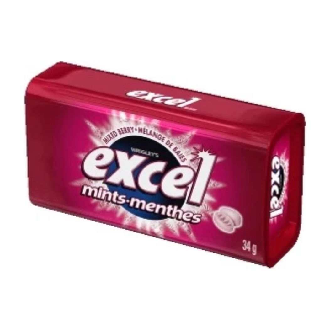 Excel Mints Mixed Berry Tin, 34g