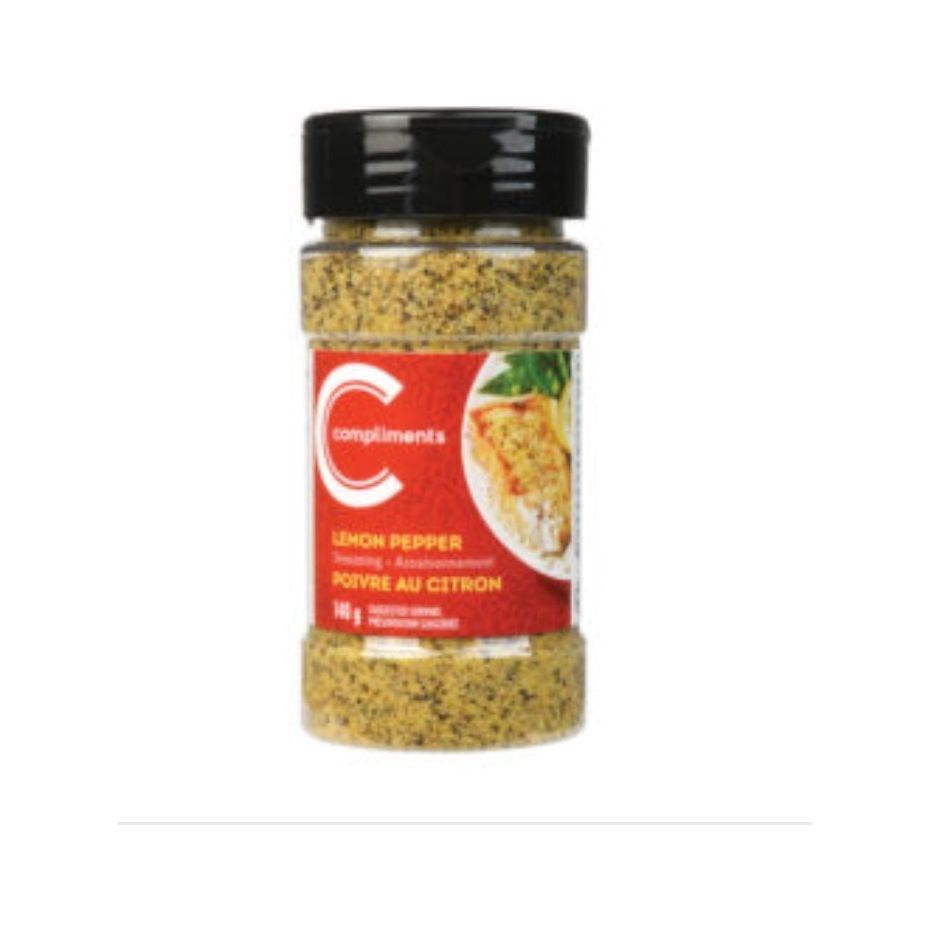 Compliments Lemon Pepper, 140g