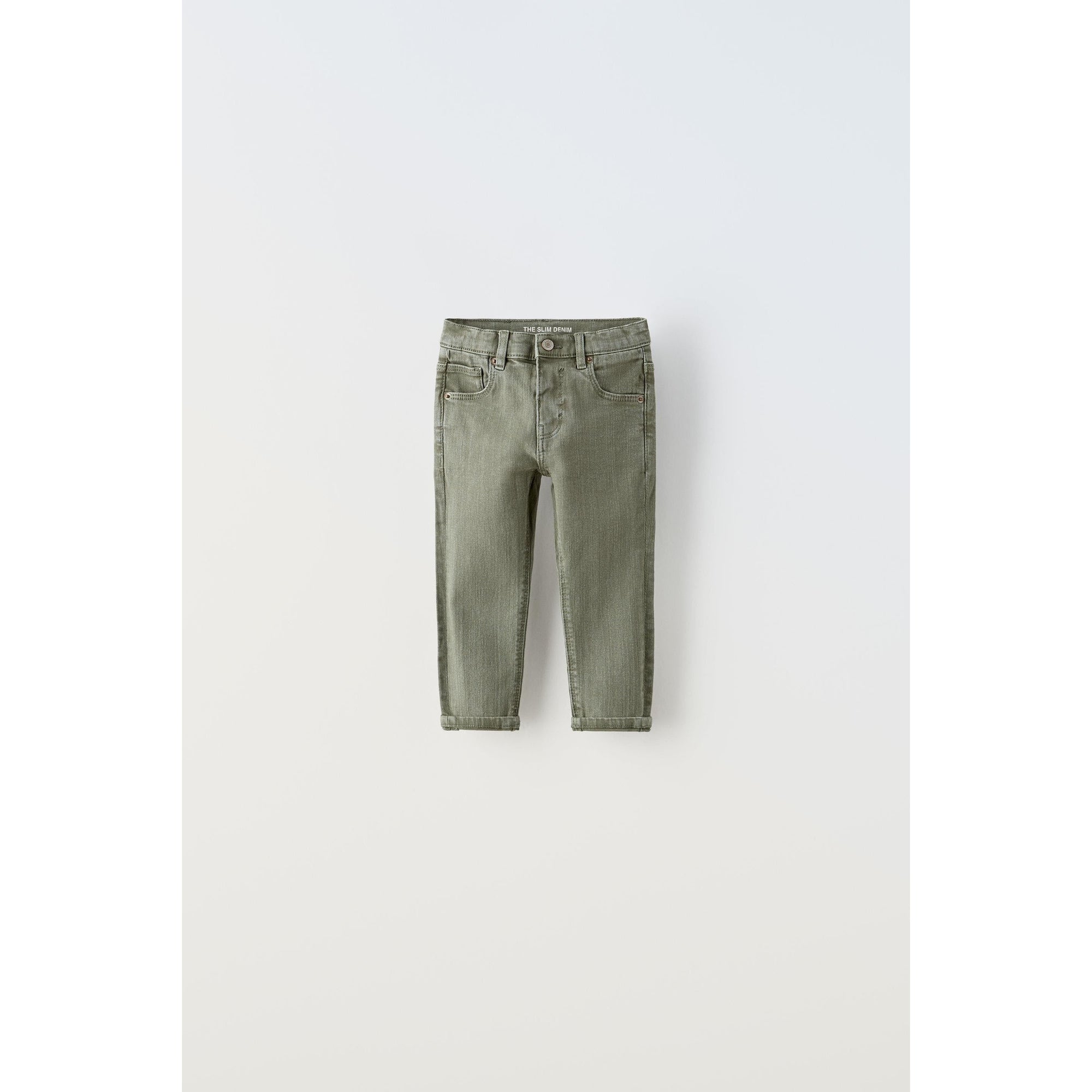 Slim Denim Pants - Green