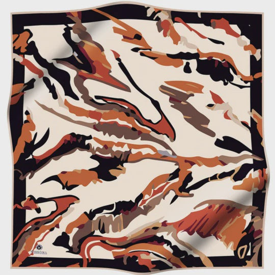 Vissona Abstract Camo Rust, VS51619-2, 90cm