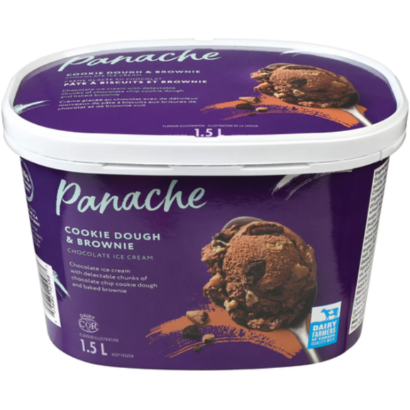 Panache Brownie & Cookie Dough Ice Cream 1.5 L