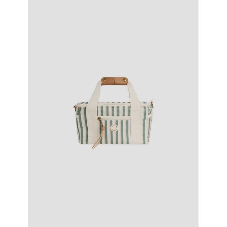 Cooler Bag || Aqua Stripe