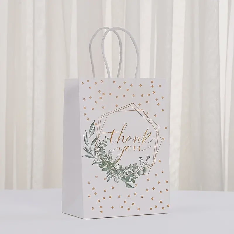 Thank You Theme Series Kraft Paper Bags Holiday Gift Bags