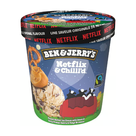 Ben & Jerrys Netflix & Chilled Ice Cream 473 ml