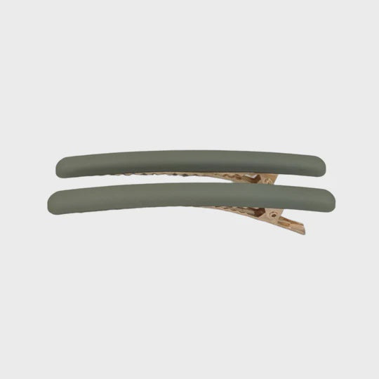 Vivente Davenport Alligator Clips, Light Green AC2028