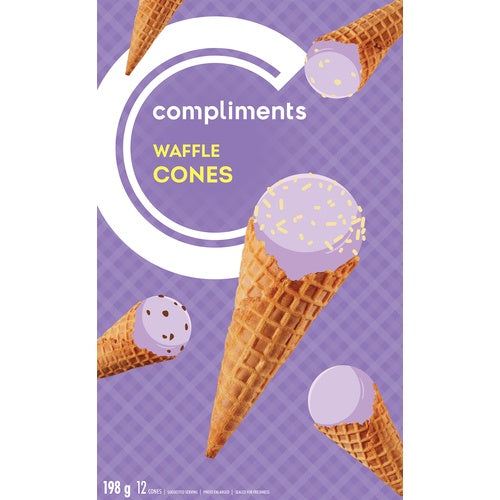 Compliments Waffle Ice Cream Cones, 12 pk