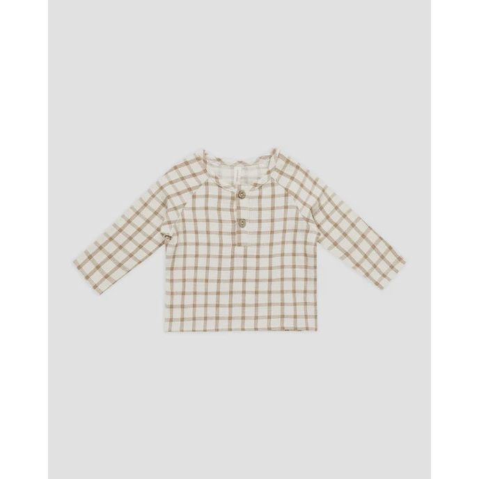 Zion Shirt || Cinnamon Plaid 2-3y