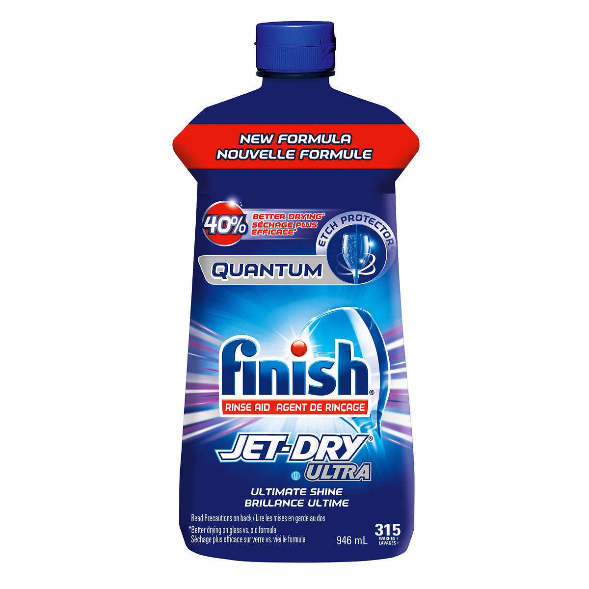 Finish Jet Dry Ultra Ultimate Shine Rinse Aid, 946 ml