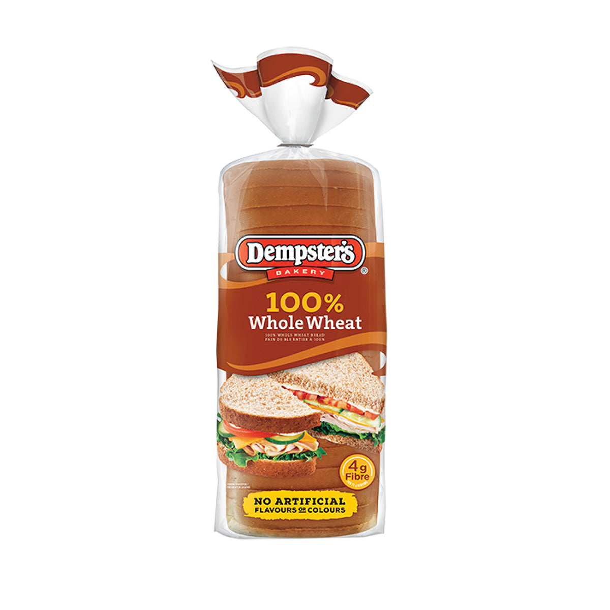 Dempster's Bread 100% Whole Wheat, 675 g