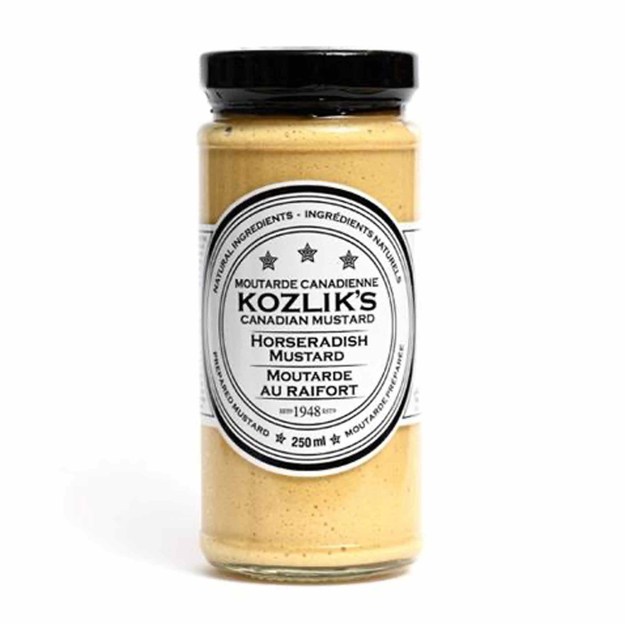 Kozliks Horseradish Mustard, 250 ml