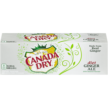 Canada Dry Diet Gingerale, 12pk